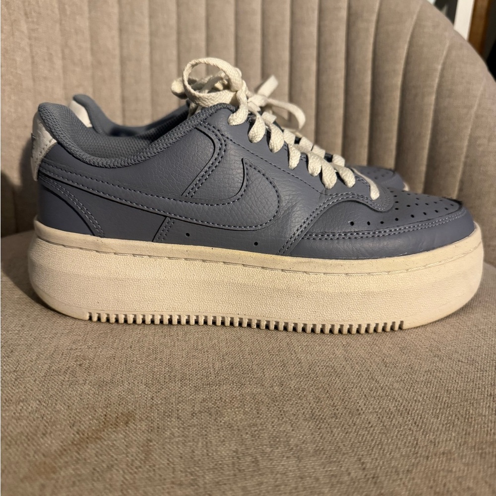 Nike Women's Gray Sneakers with Cream Sole